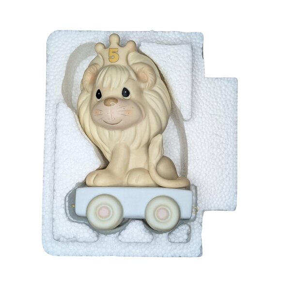 3 for $20 Precious Moments 5th Birthday Train Car Lion 1985 with Original Box - Picture 4 of 6